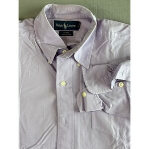 Ralph Lauren Shirt Blake Medium Mens Button Down Long Sleeve Purple Dress New